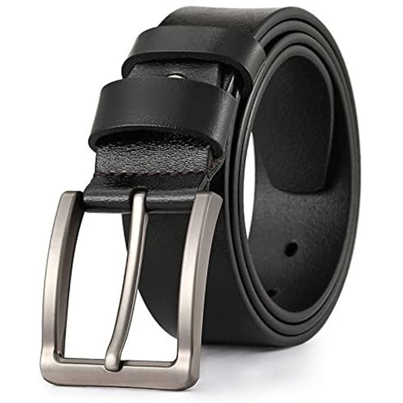 Men's Leather Belt with Classic Buckle Zaappy