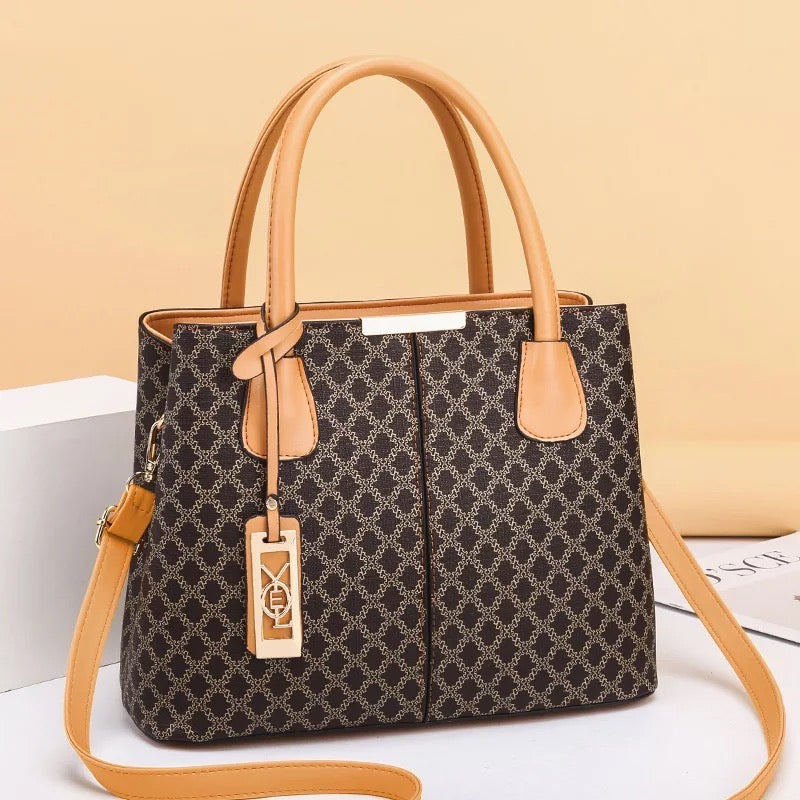 Women Fashion Printed Shoulder Bag | Cross Mesh Shoulder Bag