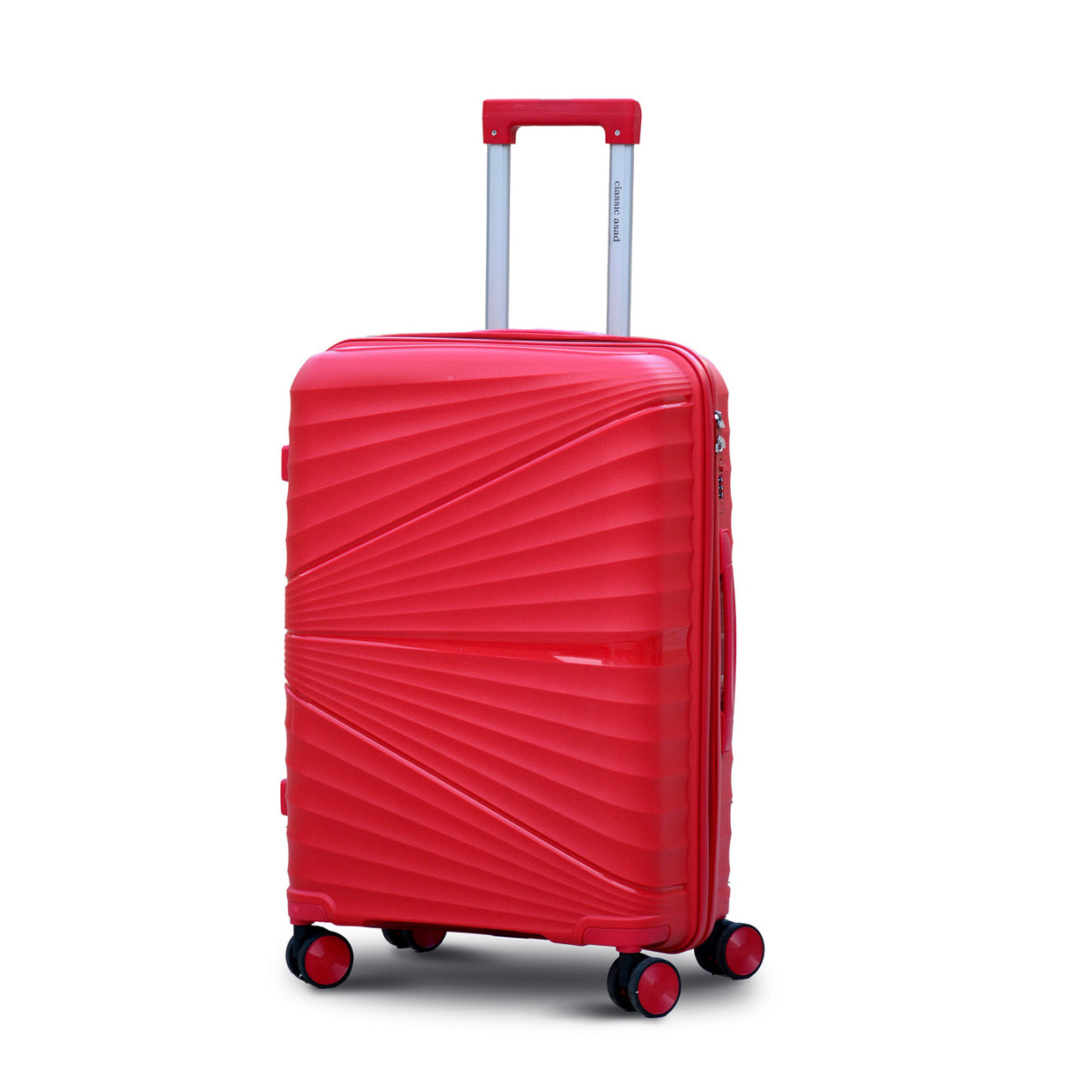 Lightweight PP Luggage Bag | 3 Pcs Set 20” 24” 28 inches | ASD PP Red