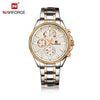 NaviForce Men's Stainless Steel Analog Watch | NF9089 Silver Gold - FNFWTSLROSGV/265