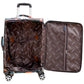 4 Piece Full Set 7" 20" 24" 28 Inches PU Check Type Luggage Lightweight Soft Material Trolley Bag with Spinner wheel Zaappy.com