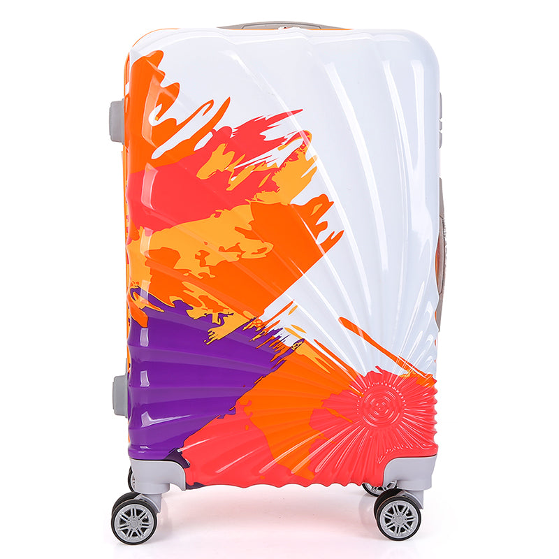 4 Pcs Set 7" 20" 24" 28 Inches Printed Lightweight ABS Luggage | Hard Case Trolley Bag ZAAPPY.COM