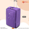 Soft Material Purple 36-40 Kg 2 Wheel Travel Luggage Bag