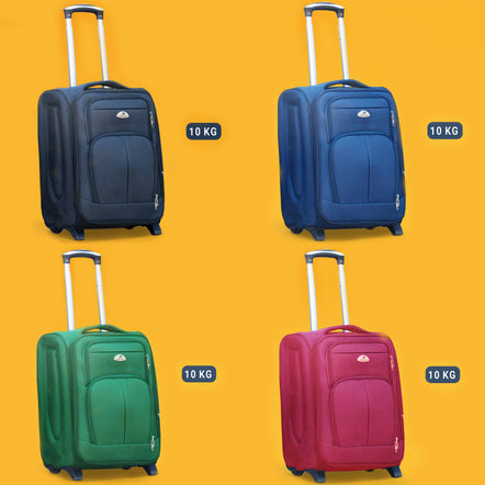 Travel Luggage Bag Sale | 10 Kg 2 Wheel Lightweight Soft Material Trolley Bags