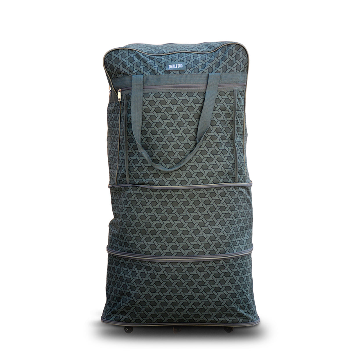 Travel Check Type 6 Wheel Foldable Storage Bag | Check Type Foldable Storage Bag Zaappy