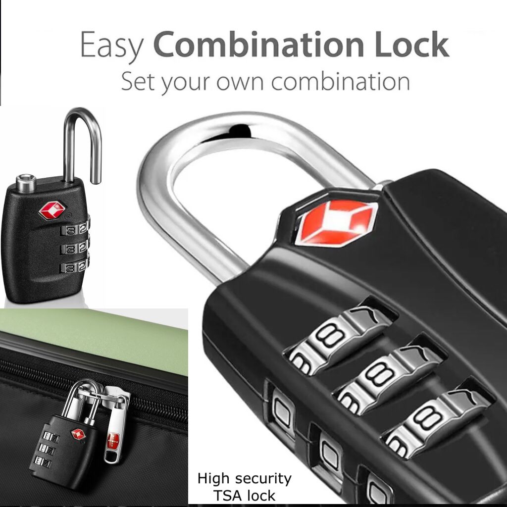 Travel Suitcase Bag Combination Lock | TSA Padlocks For Luggage