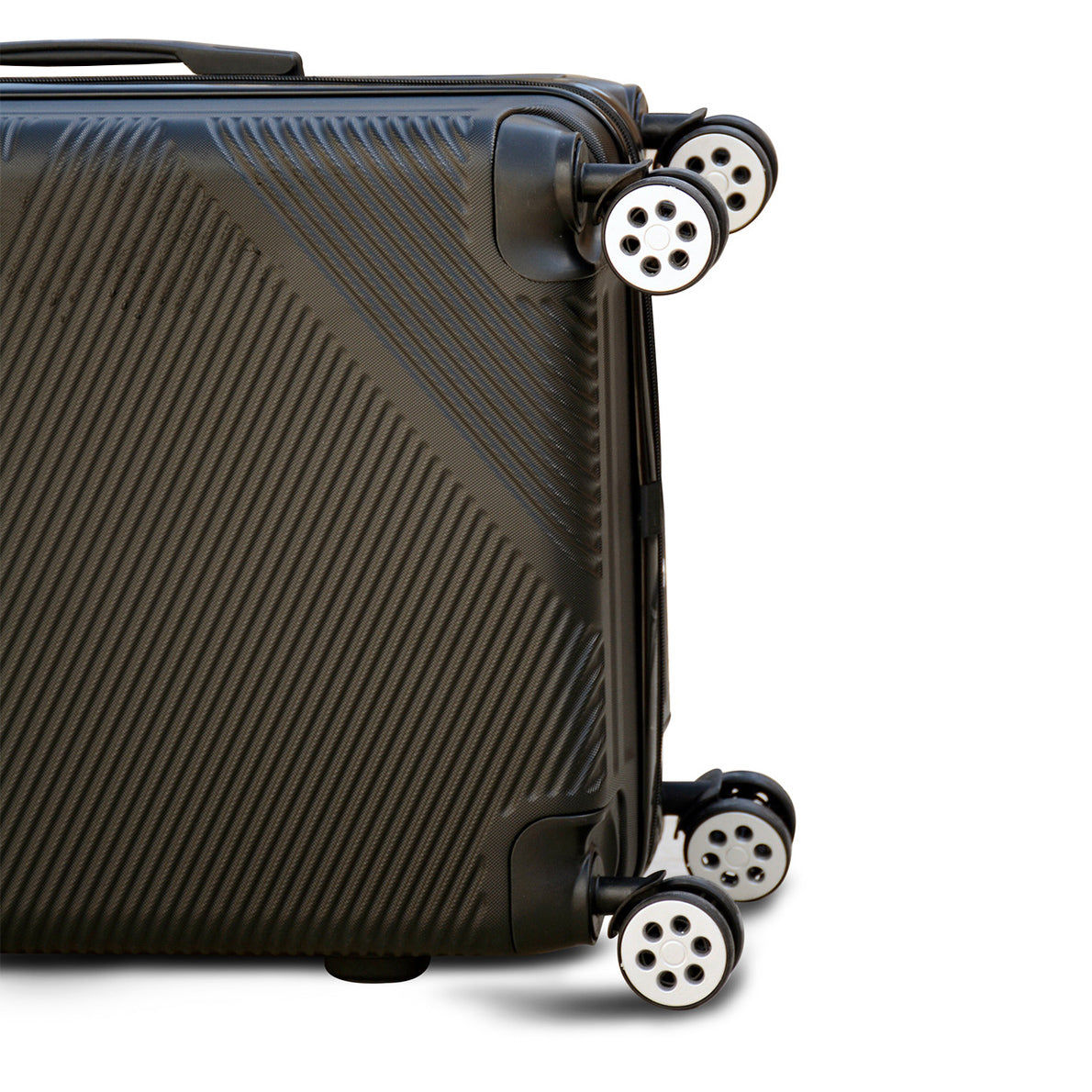 Black 4 Wheel ABS Luggage Yinton Cross Line | Carry On Baggage